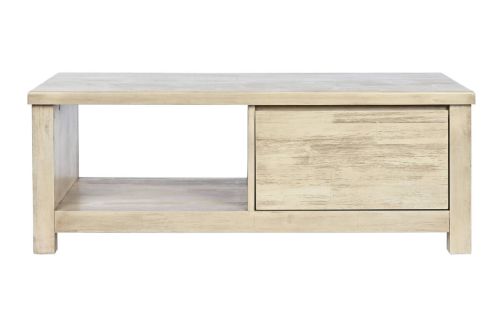Mesa de Centro Estructura de Madera de Acacia con Cajón Natural MB-209027