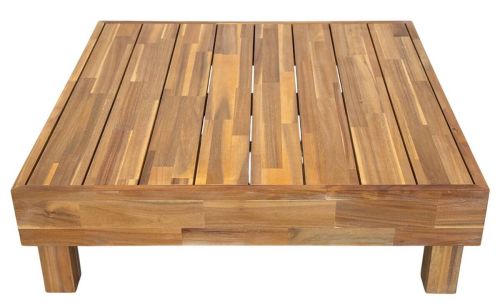 Mesa de Centro Estructura de Madera de Acacia 85x85 cm MB-224143
