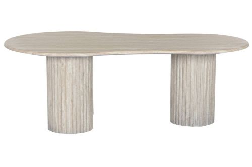 Mesa de Centro Estructura de Granito Símil Mármol 130x70 cm MB-215387