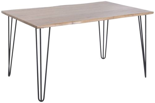 Mesa de Comedor Estructura de Acacia con Estructura Metálica MB-226328