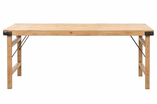 Mesa de Comedor Estructura Plegable de Madera Reciclada 180 cm MB-229857