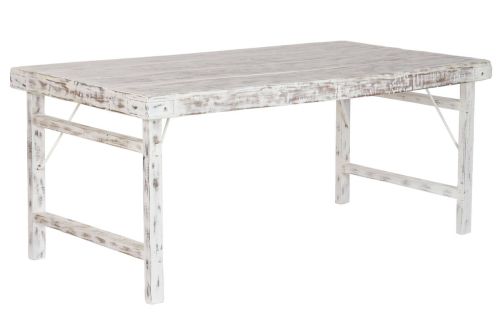 Mesa de Comedor Estructura Plegable en Madera Reciclada 180 cm MB-224025