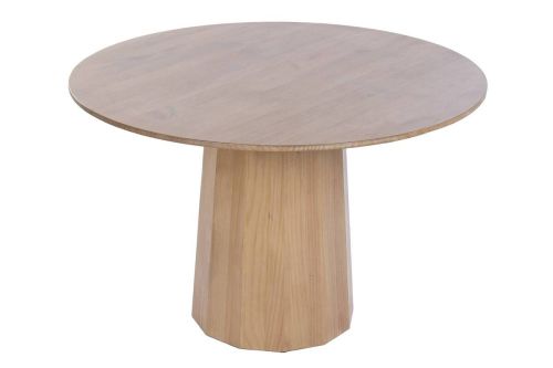 Mesa de Comedor Estructura Redonda de Abeto y MDF 120 cm MB-230872