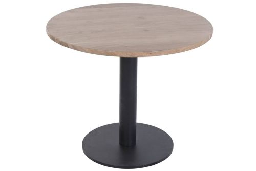 Mesa de Comedor Estructura Redonda en Madera de Acacia y Metal MB-227286