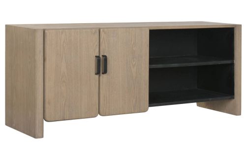 Mueble TV Estructura de Madera de Abeto y Metal Marrón 140 cm MB-219969