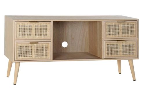 Mueble TV Estructura de Paulownia con 4 Cajones Natural MB-171762