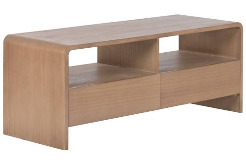 Mueble TV Estructura de Madera Paulownia y Olmo con 2 Cajones MB-222825
