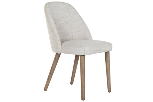 Silla de Comedor Tapizada en Poliéster Beige MB-221652