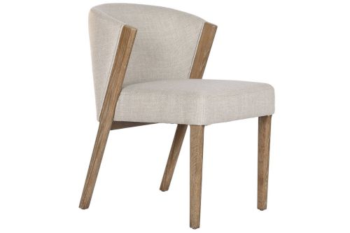 Silla de Comedor Estructura de Fresno Tapizada con Madera MB-221649