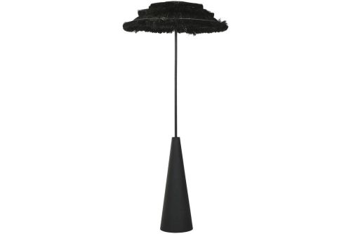 Lámpara de Pie LA-217683 Metal Y Fibra Negro