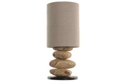 Lámpara de Mesa LA-223734 Teca Y Hierro