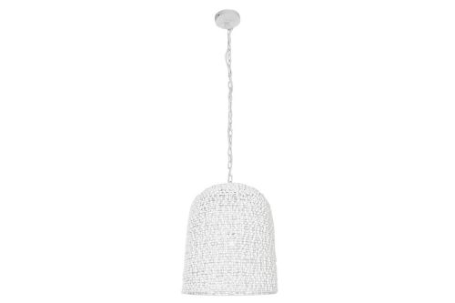 Lámpara de Techo LA-213685 Hierro Y Madera Blanco