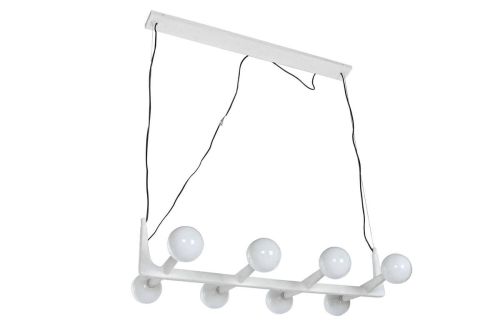 Lámpara de Techo LA-217687 Metal Y Cristal Bola Blanco
