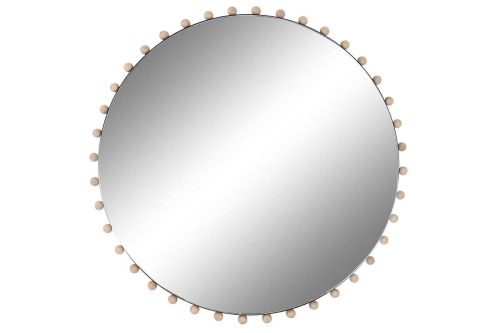 Espejo de Pared ES-212251 en Hierro y Cristal Negro