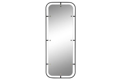Espejo de Pared ES-221347 en Hierro y Cristal Negro