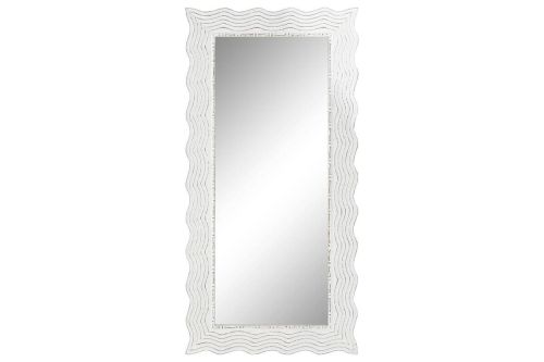 Espejo de Pared ES-214909 en Cristal y Mango Blanco