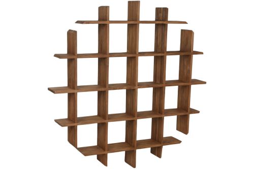 Estantería de Pared Estructura de Madera de Teca 120 cm MB-217323
