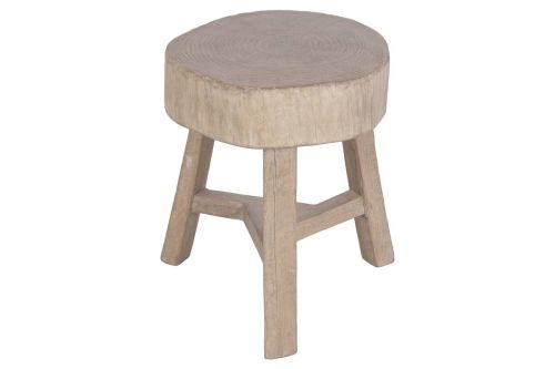 Mesita Auxiliar Estructura de Olmo Macizo con Acabado Natural MB-226319