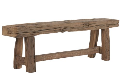 Banco de Madera Reciclada con Acabado Natural MB-224030