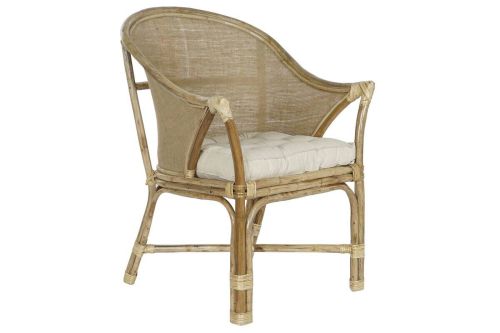 Sillón de Ratán con Respaldo Envolvente Natural MB-207723