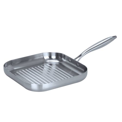 Sartén Grill VITA3 28 cm en Acero Inoxidable Triply 66267