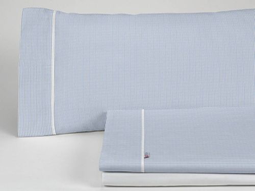 Sábanas de Algodón Percal 200 hilos GRETA Azul 105x190