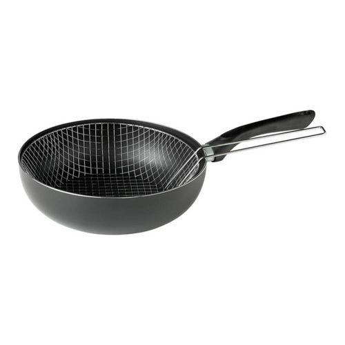 Sartén INDUCTA con Cestillo 26 cm IBILI 410626