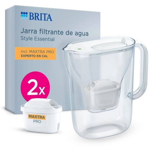 Jarra Filtrante BRITA Style Essential Blanca con Filtro MAXTRA PRO 1059048