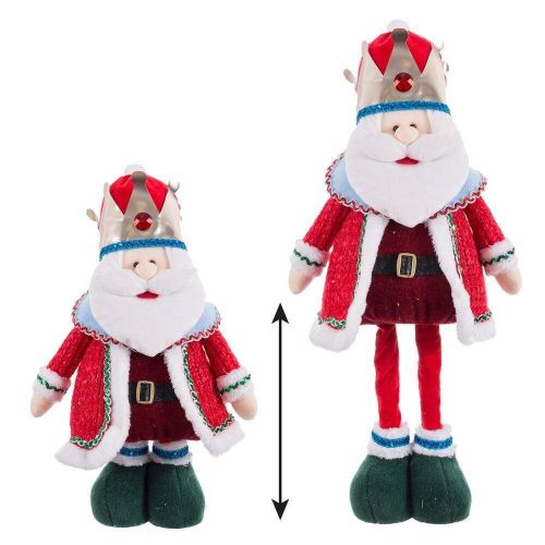 Figura Decorativa Navideña REY en Poliéster Rojo 743192