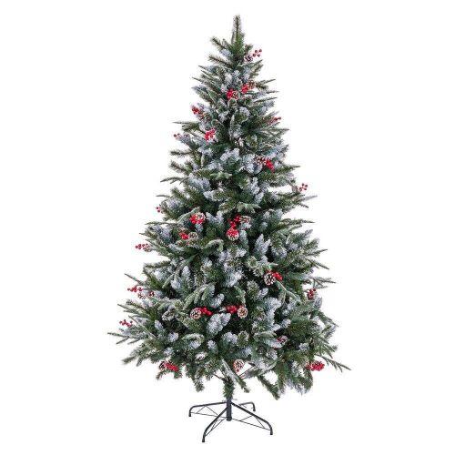 Árbol de Navidad 723090 Mixto con Piñas y Acebo 210 cm