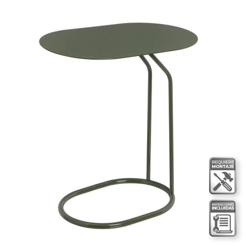Mesa Auxiliar Estructura de Metal Oliva 45 cm 807380