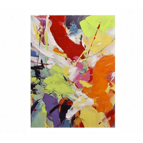 Pintura Óleo Abstracta Multicolor 81-489
