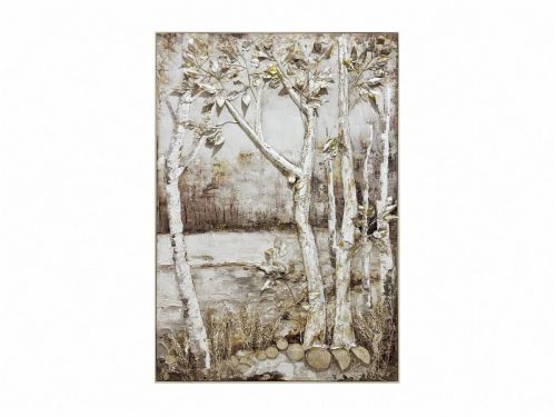 Cuadro Decorativo Árboles con Relieve 102 cm 80-206