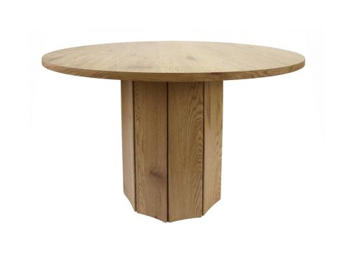 Mesa de Comedor GARAI Redonda Chapada en Fresno de 75 cm 39-404