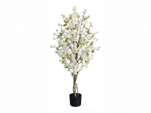 Cerezo Artificial en Flor Blanca 120 cm Planta Decorativa Interior 04-341