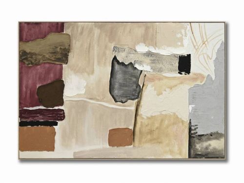 Lienzo Decorativo Abstracto Multicolor con Marco 150x100 cm 80-238