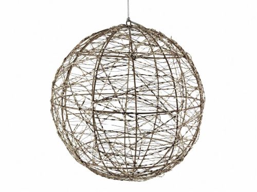 Bola de Navidad LED LU-19 Oro 40 cm con 600 Luces Cálidas