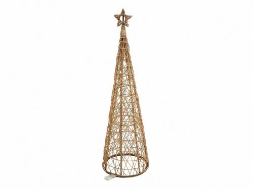 Árbol de Navidad 09-175 Cónico Natural con Luz LED 128 cm