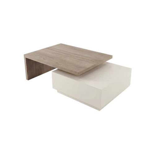Mesa de Centro Adaptable Fresno Lavado con Cajón 100 cm 76-1023
