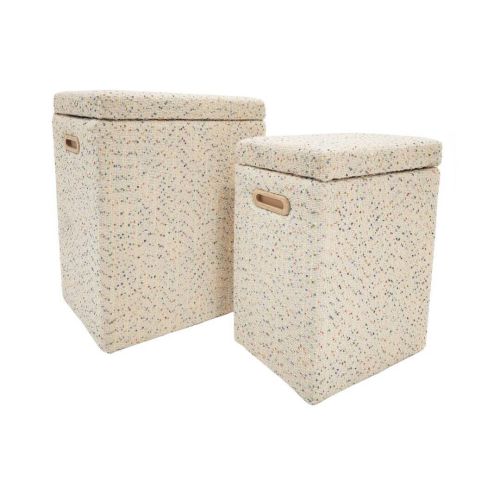 Set de 2 Cajas de Almacenaje para Ropa Acabado Multicolor 02-109