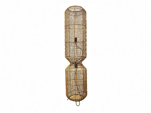 Lámpara de Pie AURORA de ratán 130 cm 50-450