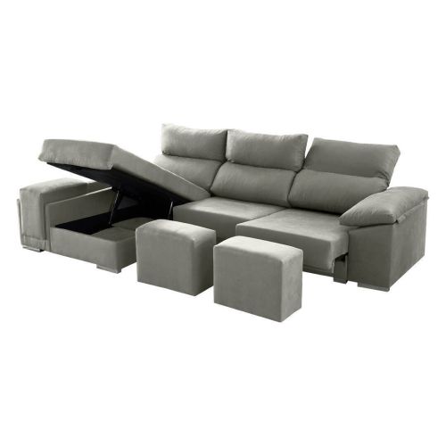 Sofá 3 Plazas Deslizante con Chaiselongue Izquierda Modelo IXCHEL