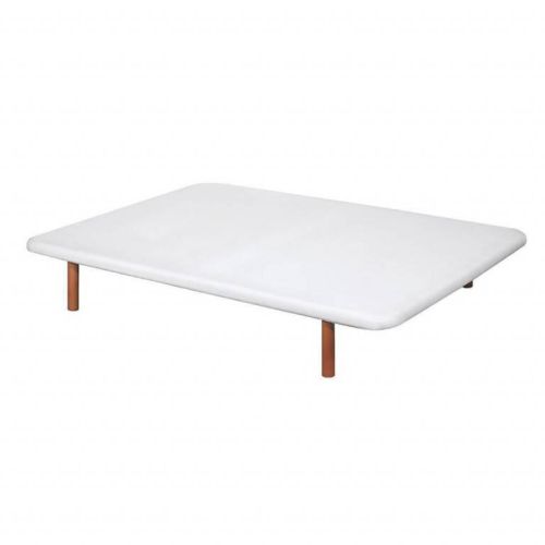 Divanlín DL27053 Base Tapizada en Blanco 90x200cm