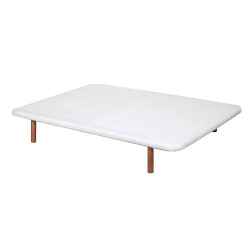 Divanlín DL27053 Base Tapizada en Blanco 90x190 cm