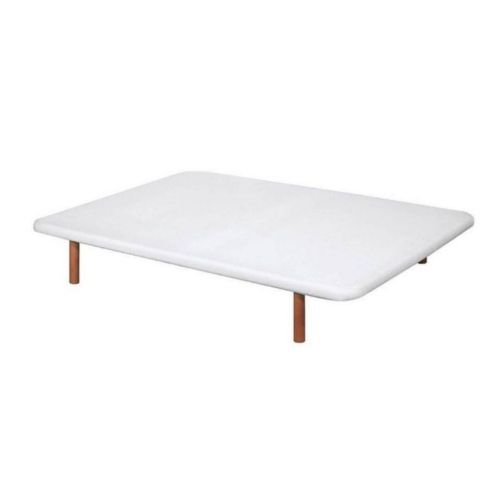 Divanlín DL27053 Base Tapizada en Blanco 105x190cm