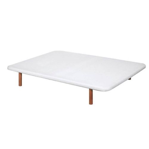 Divanlín DL27053 Base Tapizada en Blanco 150cm x 190cm