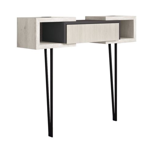 Recibidor Alto color Antracita con Cajón Central H11940