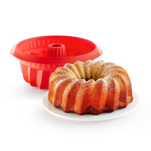 Molde Savarin LEKUE de Silicona Rojo 22 cm Antiadherente 881305