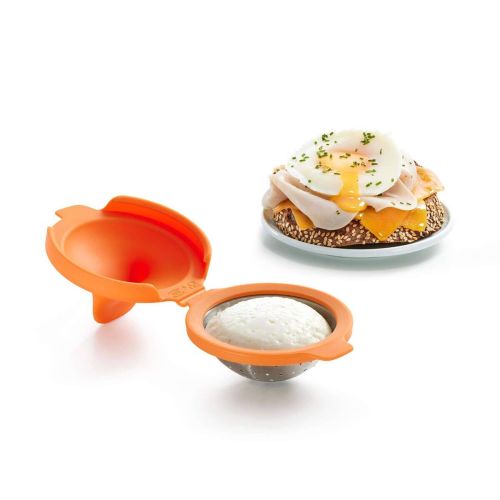 Escalfador de Huevos LEKUE de Silicona Naranja 882968