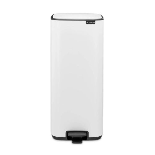 Cubo de Basura de Acero con Pedal 30 Litros WHITE 236921